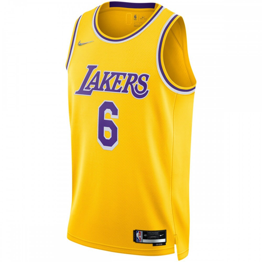 LeBron James Los Angeles Lakers 2021/22 Diamond Swingman Jersey - Icon Edition - Gold-Pro Kit Vault | Brand New 26/27 Sports Jerseys